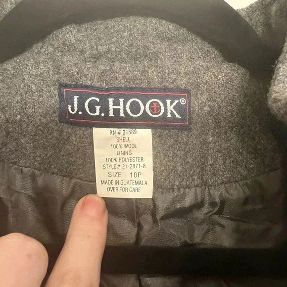 100% Wool Jacket J.g. Hook Size 10p - Picture 8 of 8